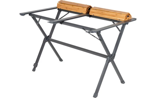 Bo-Camp Urban Outdoor Maryland Bambus Alu Rolltisch 4 Bo-Camp Urban Outdoor Maryland Bambus Alu Rolltisch – Bild 2